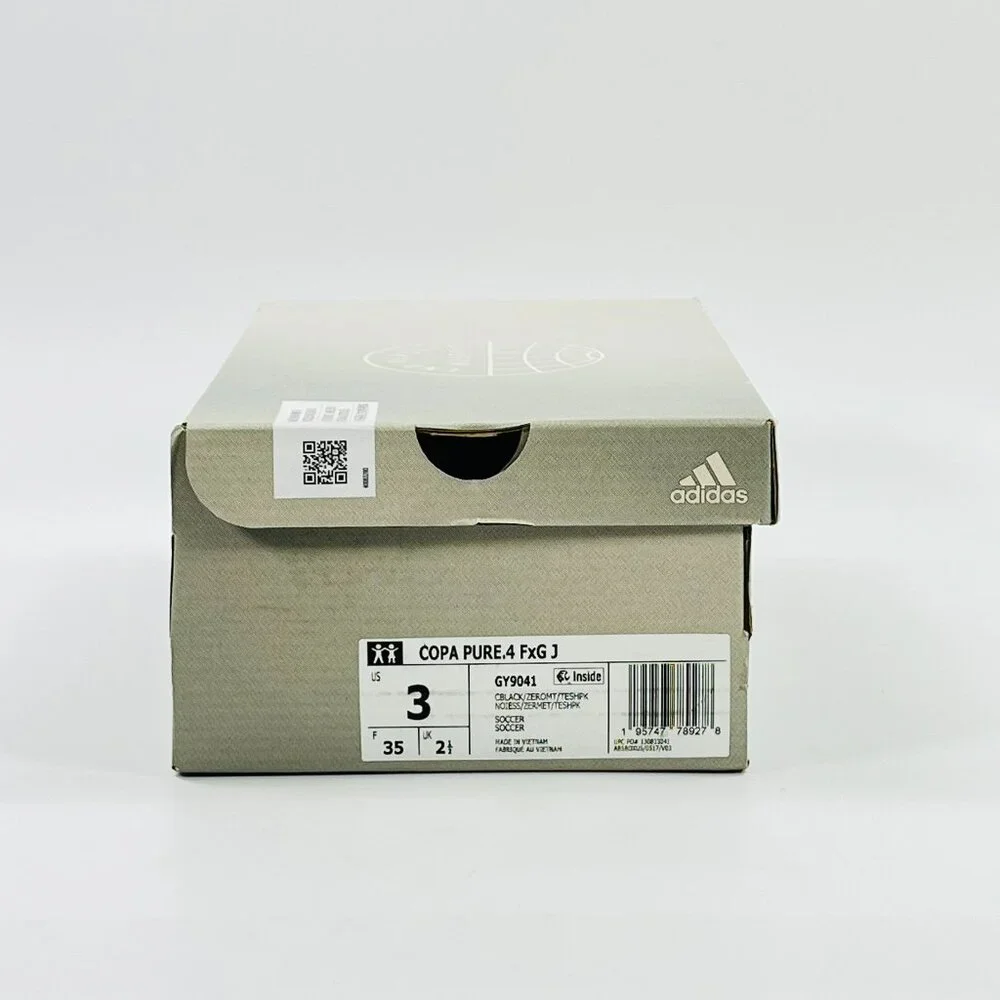 Adidas Copa Pure.4 FxG J 'Core Black' GY9041 Soccer size 3